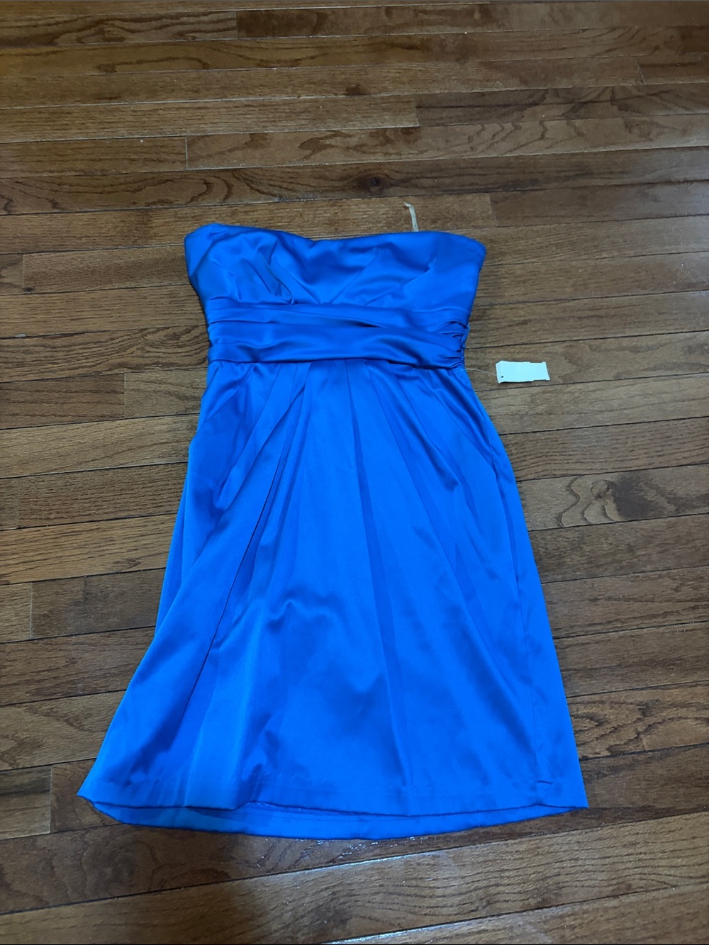 Mystic Strapless Cobalt Blue Party Dress with POCKETS!!